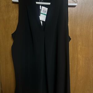 Spense black sleeveless blouse NWT
